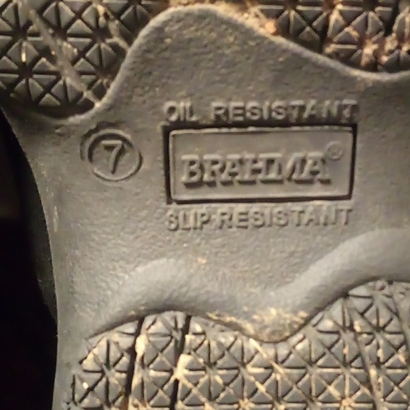 Brahma Cruize Steel Toe Work Shoes Size 10 Slip Resistant Black Low Top Lace Up - Picture 8 of 15